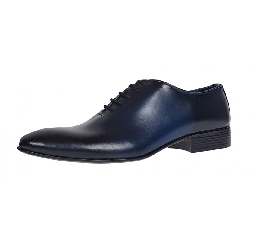 Pantofi barbati eleganti din piele naturala bleumarin GKR 024BLM