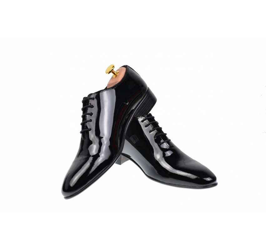 Pantofi barbati office, eleganti din piele naturala, negri, SCORPION, 024NLAC