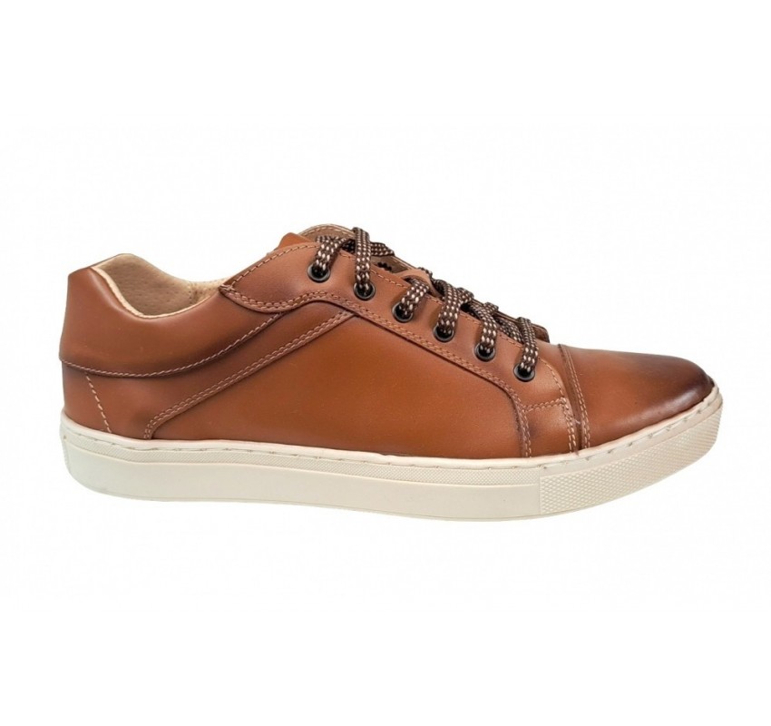 Pantofi barbati sport din piele naturala, maro - CIUCALETI SHOES -1021MDBOX