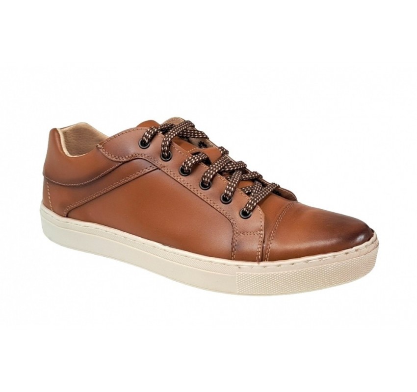 Pantofi barbati sport din piele naturala, maro - CIUCALETI SHOES -1021MDBOX