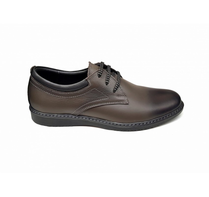 Pantofi barbati casual, sport, din piele naturala, Gri, CIUCALETI SHOES, TEST330GRI