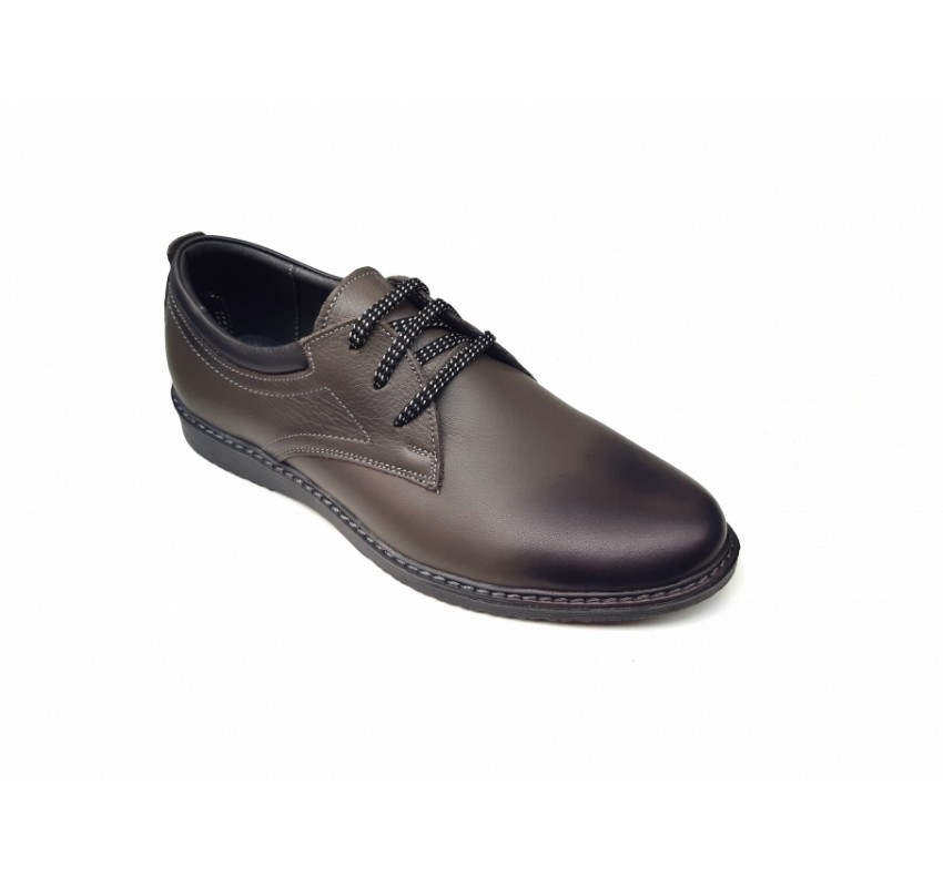 Pantofi barbati casual, sport, din piele naturala, Gri, CIUCALETI SHOES, TEST330GRI