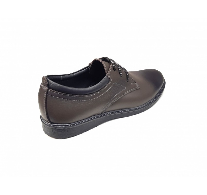 Pantofi barbati casual, sport, din piele naturala, Gri, CIUCALETI SHOES, TEST330GRI