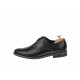 Pantofi barbati, model casual din piele naturala box, culoare neagra - 336NBOX