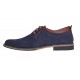 Oferta marimea 40, 41 Pantofi barbati casual din piele naturala bleumarin 410BLEU