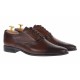 Pantofi barbati oxford, eleganti din piele naturala, maro - 585MARO