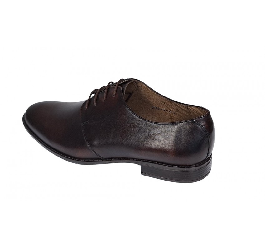 Pantofi barbati eleganti , din piele naturala Maro - 588ML