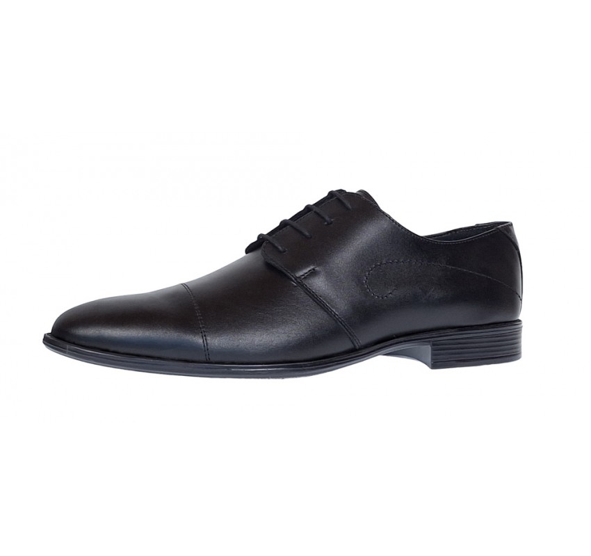 Pantofi barbati eleganti din piele naturala Negru 588N