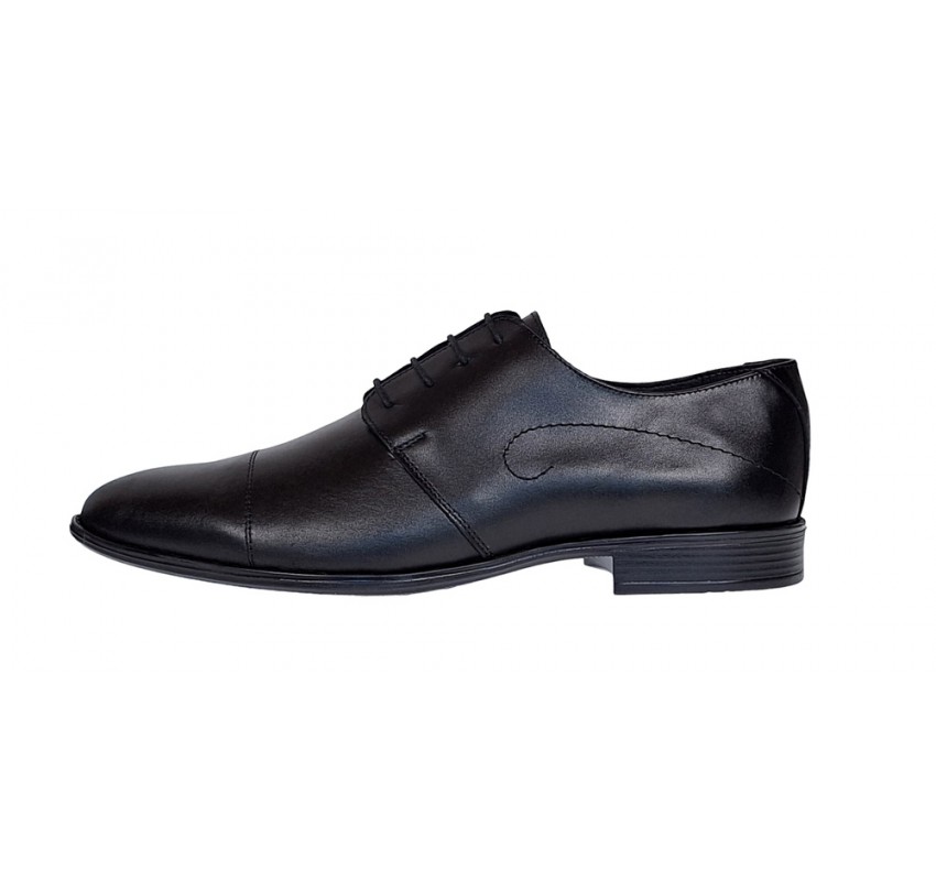 Pantofi barbati eleganti din piele naturala Negru 588N