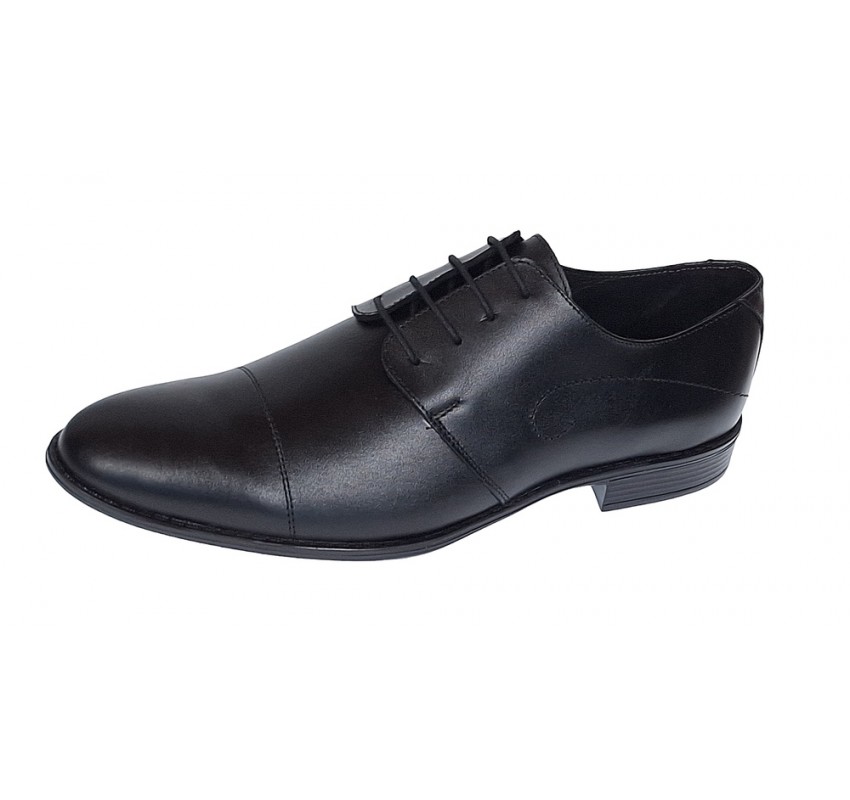 Pantofi barbati eleganti din piele naturala Negru 588N