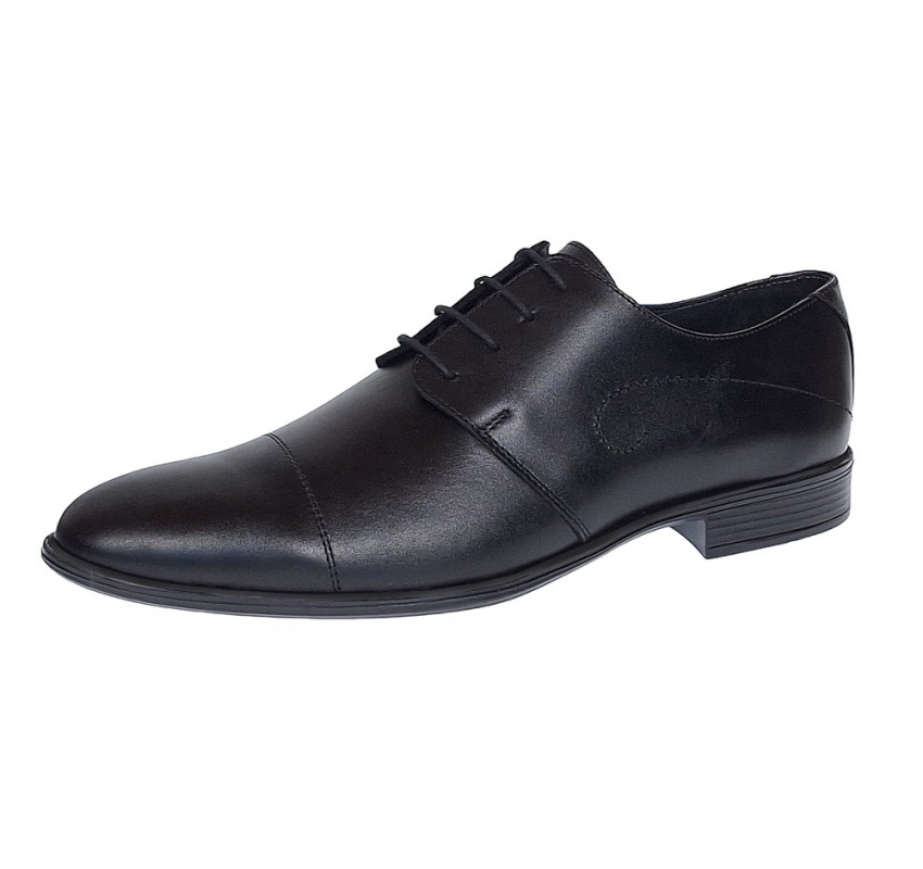 Pantofi barbati eleganti din piele naturala Negru 588N