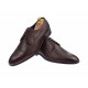 OFERTA MARIMEA 41 - Pantofi barbati bordeaux, office, eleganti, cu siret, din piele naturala L709VIS