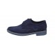 Pantofi barbati casual din piele naturala intoarsa Bleumarin - 855VELBLM