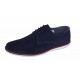 Pantofi barbati casual din piele naturala intoarsa bleumarin 881BLMVEL