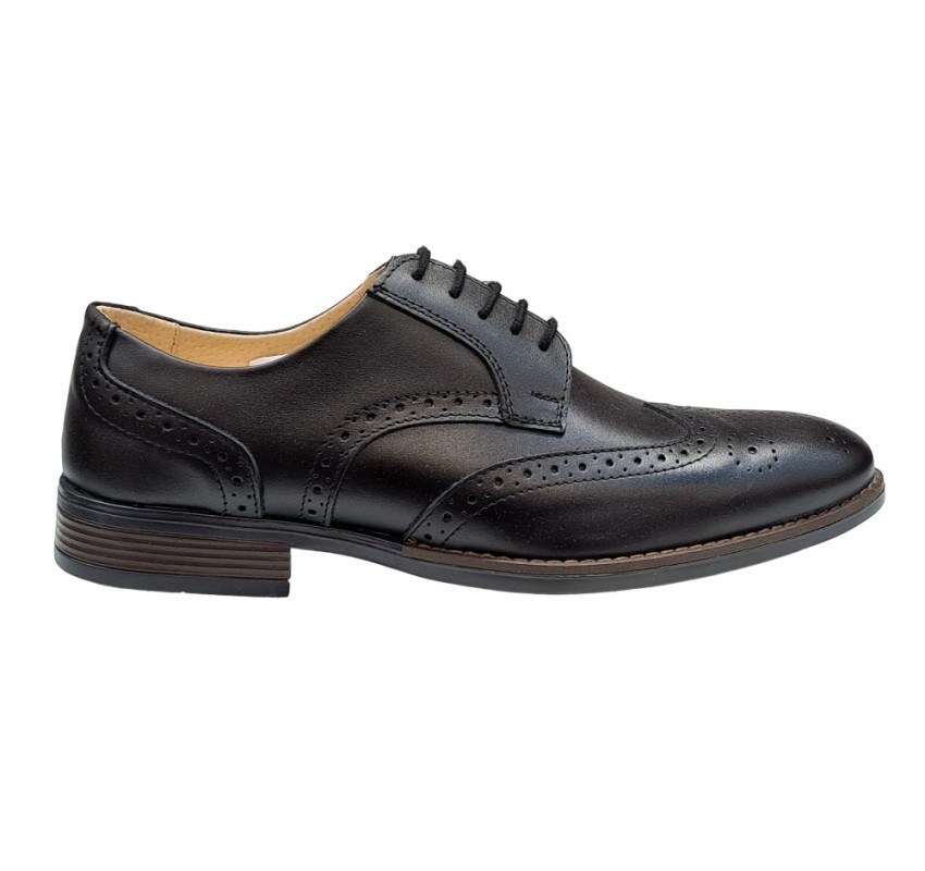 Pantofi barbati din piele naturala - Model negru 993 casual elegant