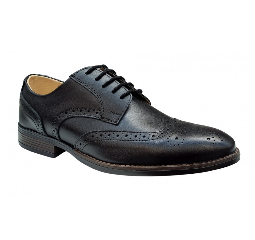 Pantofi barbati din piele naturala - Model negru 993 casual elegant