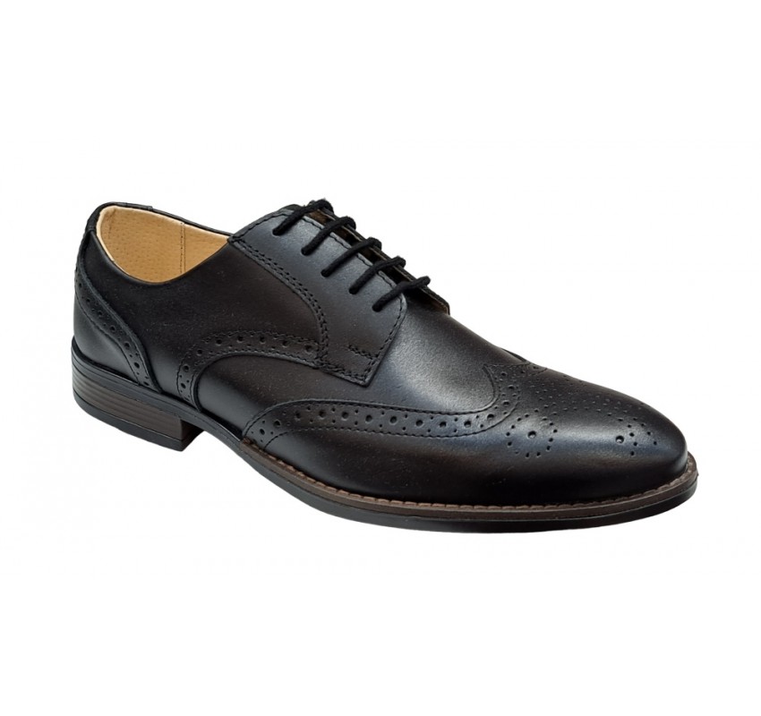 Pantofi barbati din piele naturala - Model negru 993 casual elegant