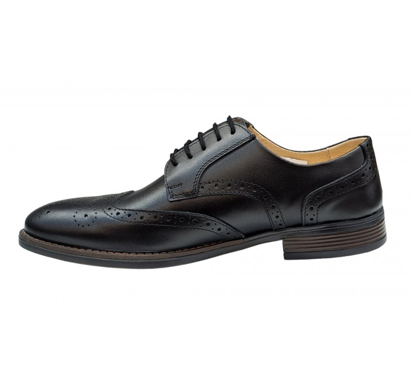 Pantofi barbati eleganti, din piele naturala, Negru, CIUCALETI SHOES, 993NEGRU