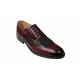 Pantofi barbati eleganti, din piele naturala Bordo si Negru, CIUCALETI SHOES, 993VISN