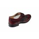 Pantofi barbati eleganti, din piele naturala Bordo si Negru, CIUCALETI SHOES, 993VISN