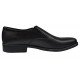 Pantofi barbati, eleganti, din piele naturala, cu elastic, Negru, ADY3NEL