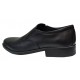 Pantofi barbati, eleganti, din piele naturala, cu elastic, Negru, ADY3NEL