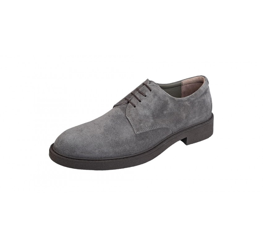 Pantofi barbati, casual, piele naturala intoarsa, Alexander Rome, AREZO GRI VEL