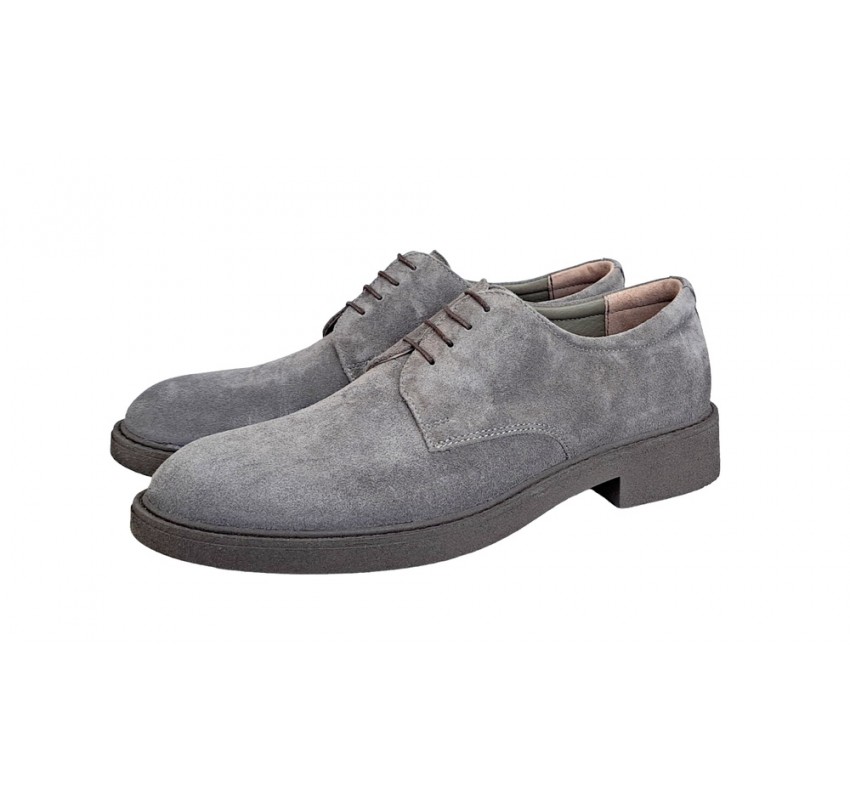 Pantofi barbati, casual, piele naturala intoarsa, Alexander Rome, AREZO GRI VEL