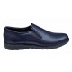 Pantofi barbati casual, cu elastic, piele naturala, Bleumarin, CORSAEBLU