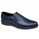 Pantofi barbati casual, cu elastic, piele naturala, Bleumarin, CORSAEBLU