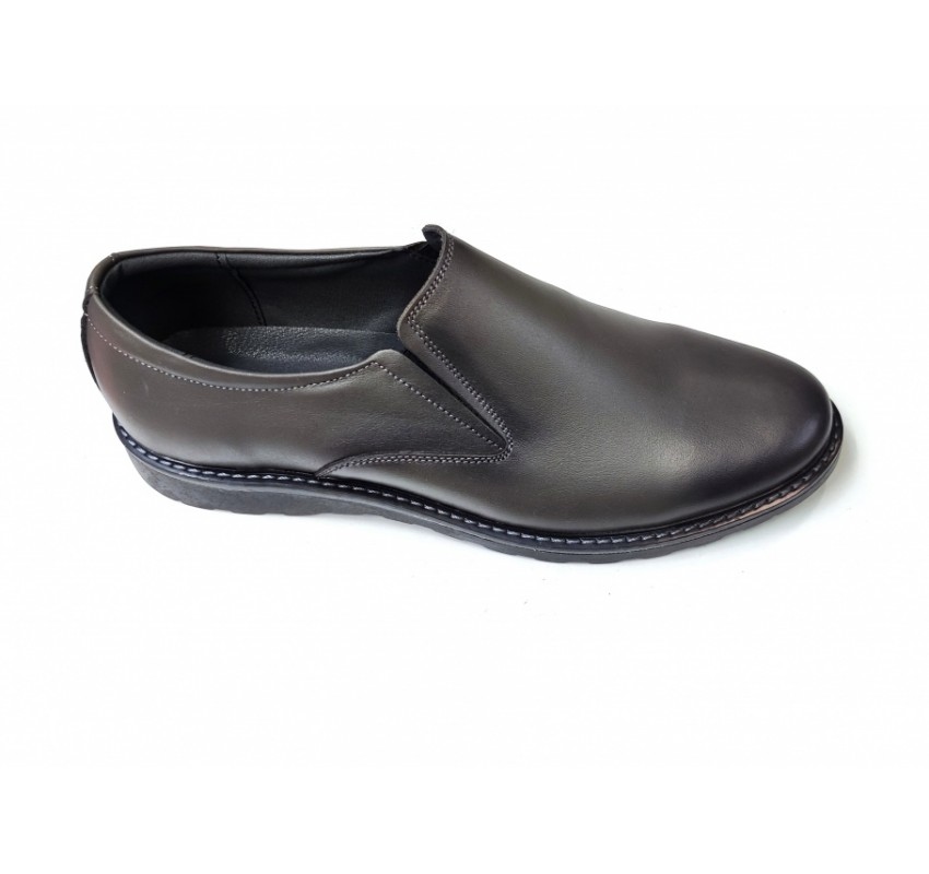 Pantofi barbati eleganti, din piele naturala, CORSA Gri, CIUCALETI SHOES, CORSAEGRI