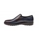 Pantofi barbati casual, cu elastic, piele naturala, Blue Navi, CORSAELBLM