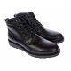 Ghete barbati negre, casual, din piele naturala, cu fermoar, ADAM - CIUCALETI SHOES CORSAFN