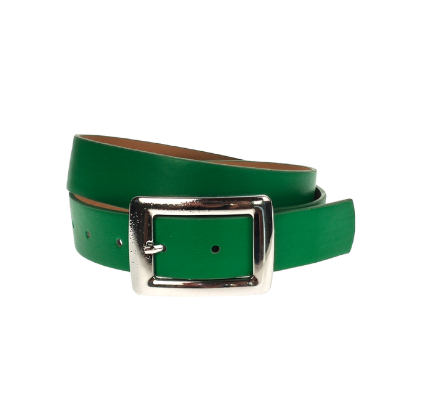 Curea dama, casual-eleganta, din piele ecologica, latime 3 cm, verde - CRD006V