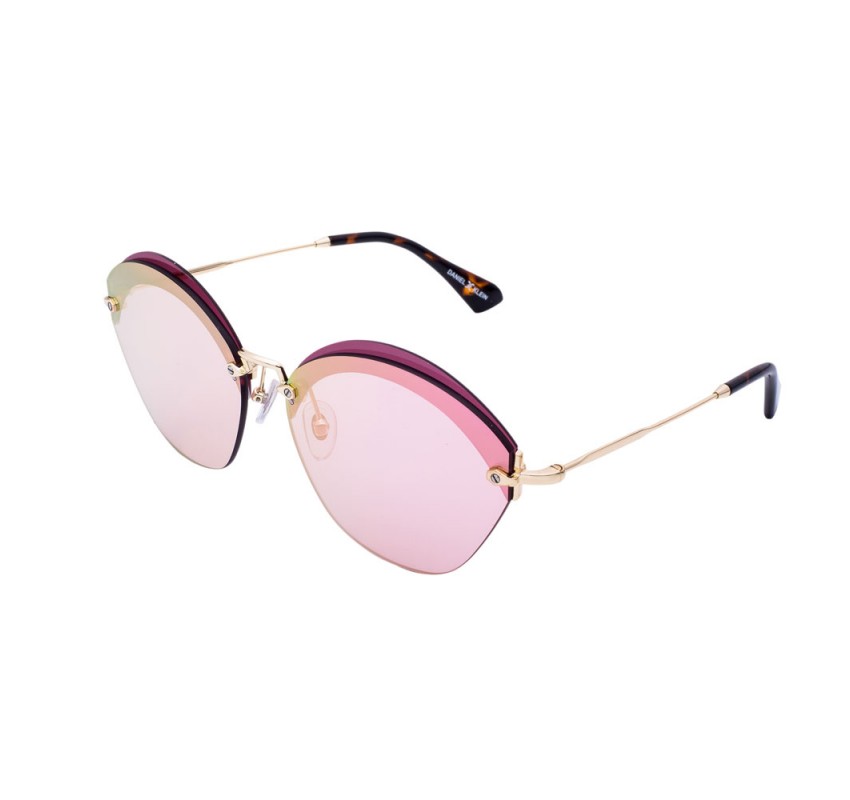 Ochelari de soare roz, pentru dama, Daniel Klein Trendy, DK4249-1