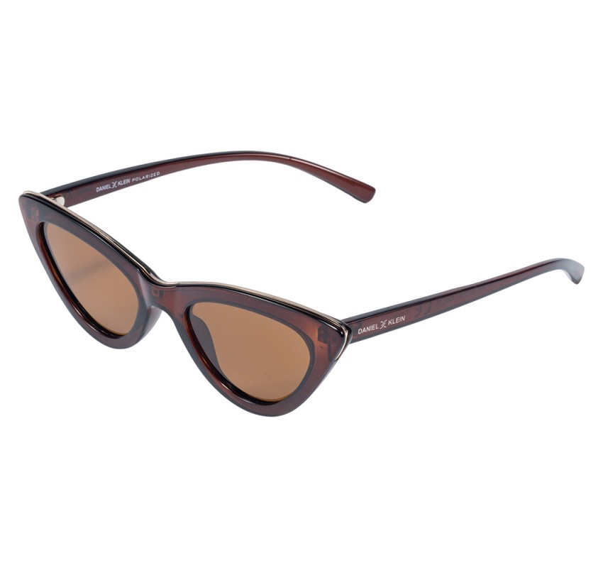 Ochelari de soare cafenii, pentru dama, Daniel Klein Trendy, DK4274-2