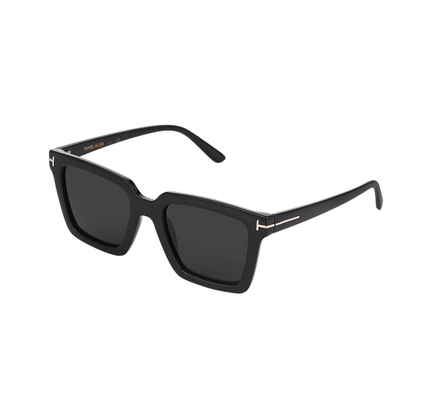 Ochelari de soare negri, pentru dama, Daniel Klein Trendy, DKS4312-1