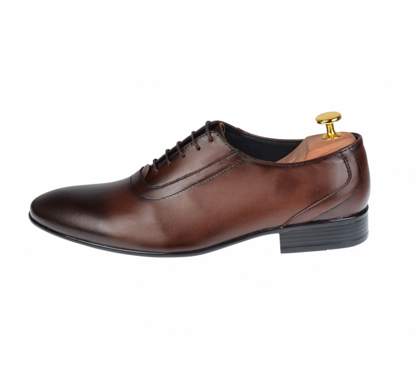 OFERTA MARIMEA    41  -  Pantofi Barbati Office, Eleganti, din Piele Naturala, Maro, CIUCALETI SHOES