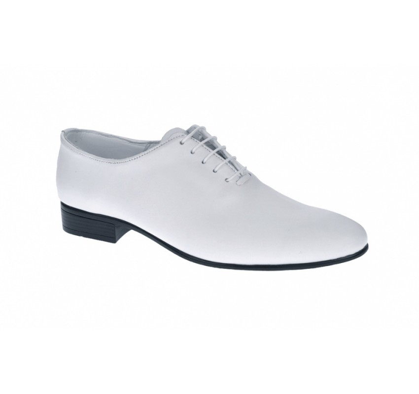 Pantofi barbati albi, eleganti din piele naturala, ENZOCLASS, CIUCALETI SHOES