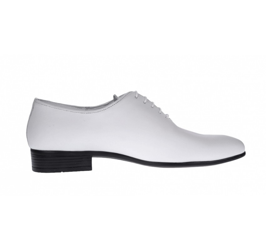 Pantofi barbati albi, eleganti din piele naturala, ENZOCLASS, CIUCALETI SHOES