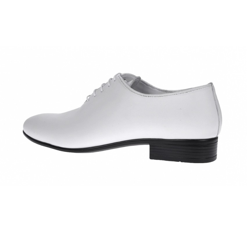 Pantofi barbati albi, eleganti din piele naturala, ENZOCLASS, CIUCALETI SHOES