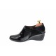 Pantofi dama casual din piele naturala cu platforme de 5 cm - G13306NL