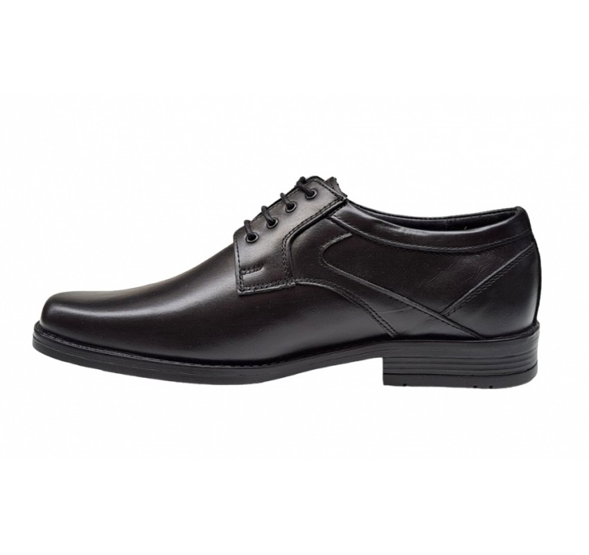 Pantofi barbati, eleganti, piele naturala, Negru - GKR06N