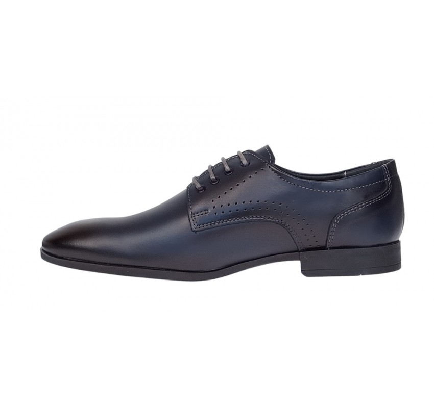 Pantofi barbati eleganti din piele naturala Bleumarin GKR101N