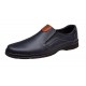 Pantofi barbati casual din piele naturala pe calapod lat cu elastic GKR104BL