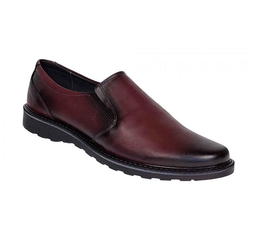 Pantofi barbati casual din piele naturala Bordeaux GKR106VIS