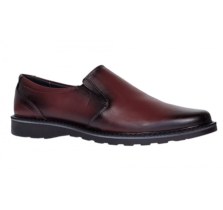 Pantofi barbati casual din piele naturala Bordeaux GKR106VIS