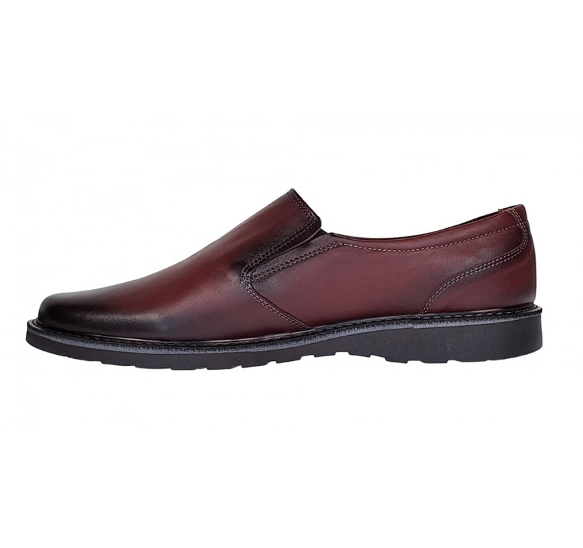 Pantofi barbati casual din piele naturala Bordeaux GKR106VIS