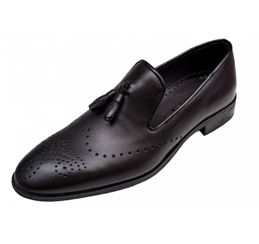 Mocasini barbatesti, piele naturala, Negru, GKR16N