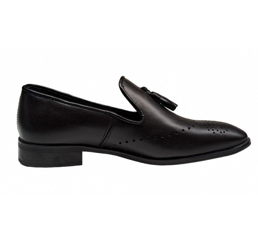 Mocasini barbatesti, piele naturala, Negru, GKR16N